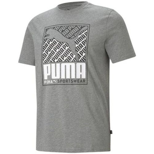 T-shirt TEE SHIRT GRIS - MEDIUM GRAY HEATHER - M - Puma - Modalova