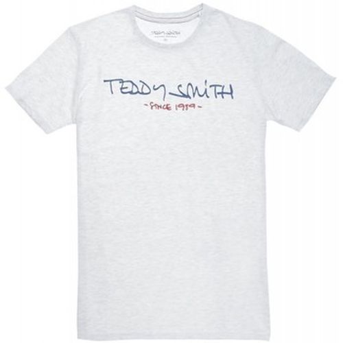 T-shirt TEE SHIRT TICLASS BASIC MC - WHITE MELANGE - S - Teddy Smith - Modalova