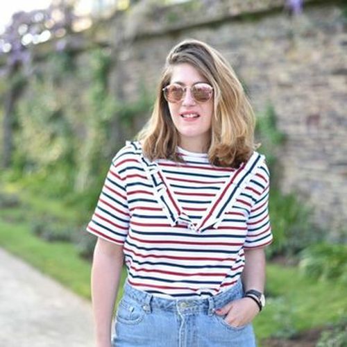 T-shirt Marinière à froufrou - Zara - Modalova