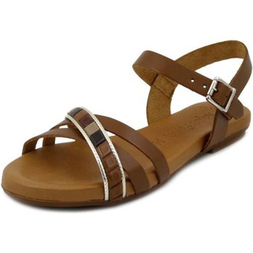 Sandales Chaussures, Sandales Plat, Cuir-16775 - Raquel Perez - Modalova