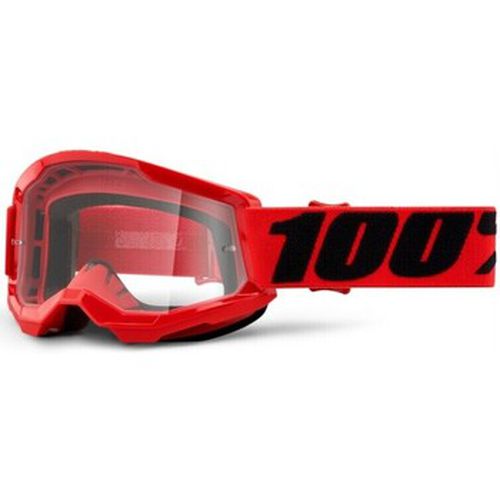 Accessoire sport 100% Masque VTT Strata 2 Junior - Red/Cl - 100 % Feminin - Modalova