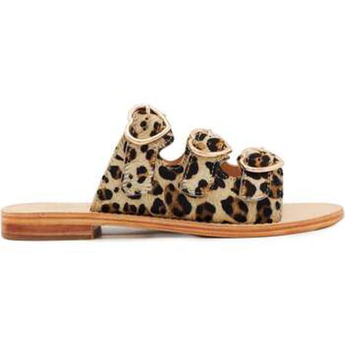 Sandales En Cuir Lea Leopard - Bons baisers de Paname - Modalova