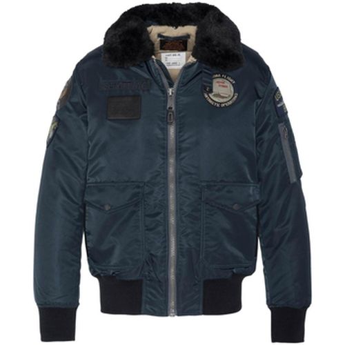 Veste Blouson Aviateur Ohara Ref 47280 Marine - Schott - Modalova