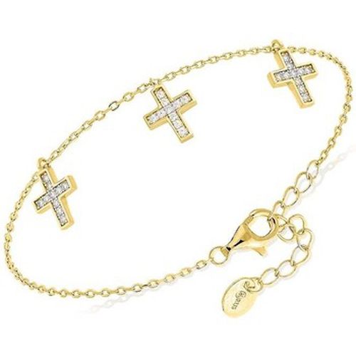 Bracelets Bracelet Argent Petites Croix Pendantes Santa Sertie - Orusbijoux - Modalova