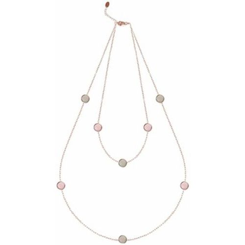 Collier Collier Argent Double Rangs Goutte De Cristal - Orusbijoux - Modalova