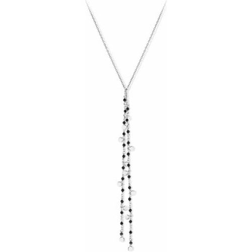 Collier Collier Cravate Argent Petites Perles Pampilles Et Spinelle - Orusbijoux - Modalova