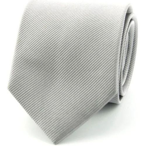 Cravates et accessoires Cravate Soie Argent Uni F48 - Suitable - Modalova