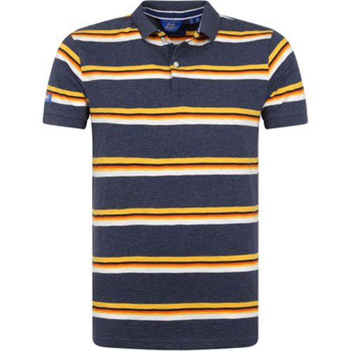 T-shirt Polo Classique Rayures Foncé - Superdry - Modalova