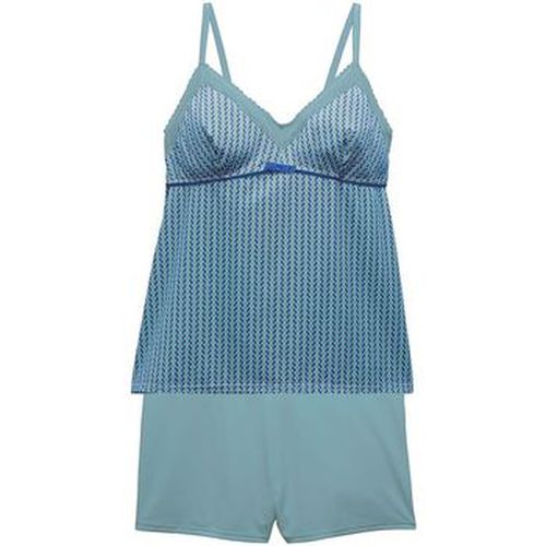 Pyjamas / Chemises de nuit Top-short turquoise Rose - Pomm'poire - Modalova