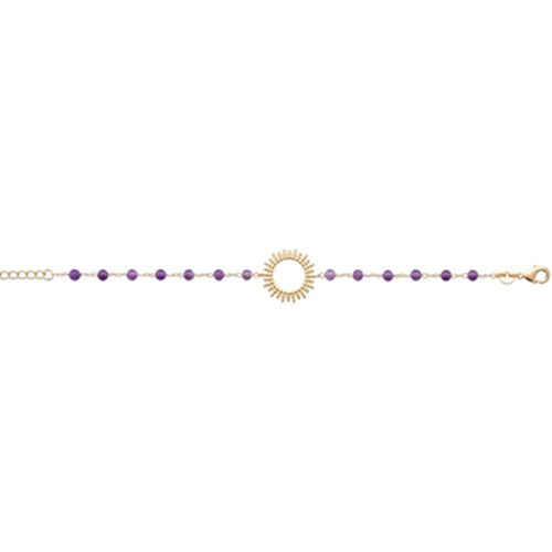 Bracelets Bracelet motif soleil et améthystes 17.5cm - Brillaxis - Modalova