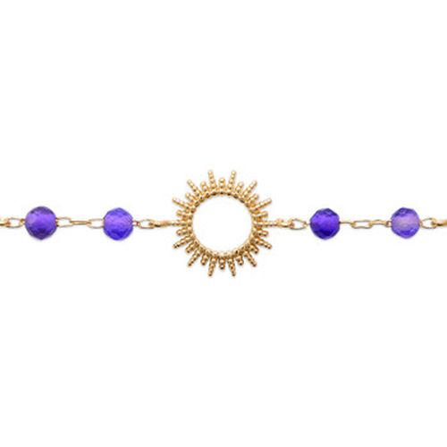 Bracelets Bracelet soleil et améthyste 19cm - Brillaxis - Modalova
