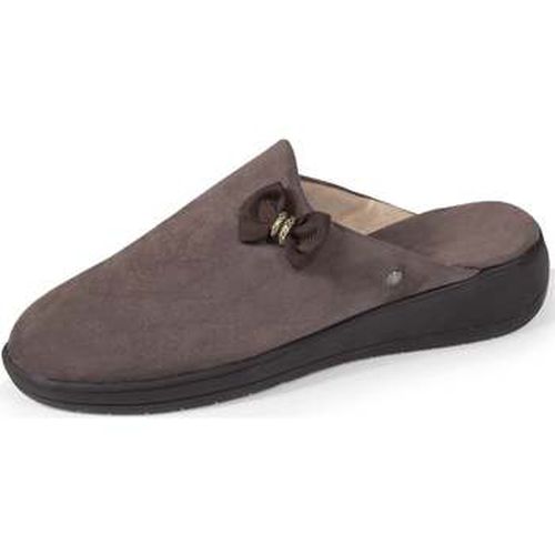 Chaussons Chaussons mules Talon Nœud Taupe - Isotoner - Modalova