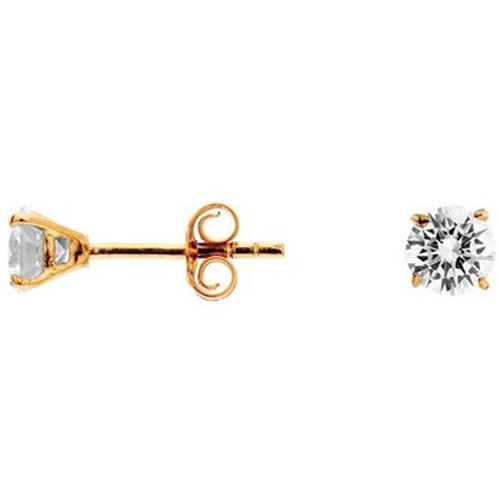 Boucles oreilles Boucles d'oreilles en Plaqué or et zircon - Cleor - Modalova