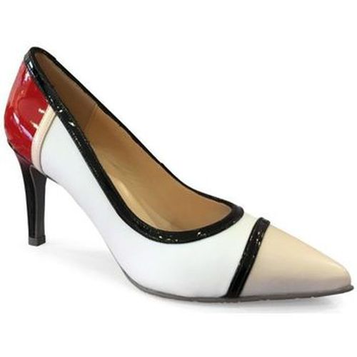 Chaussures escarpins Escarpin talon /Beige/Rouge - Brenda Zaro - Modalova