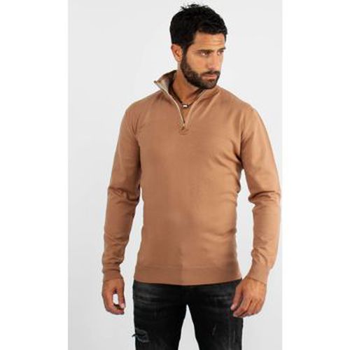 Pull Pull à col zip camel - Hollyghost - Modalova