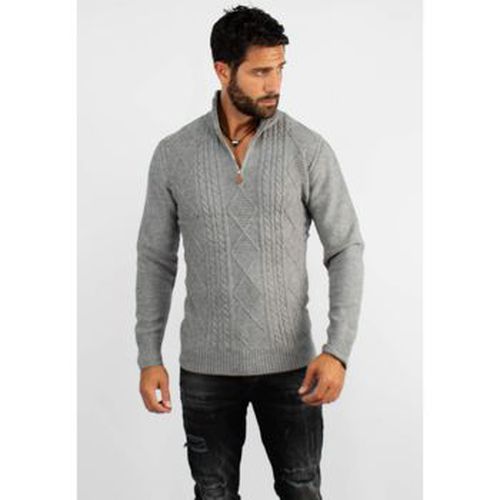Pull Pull en maille avec col zip chiné - Hollyghost - Modalova