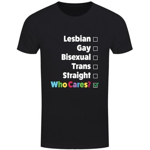 T-shirt Lesbian, Gay Who Cares - Grindstore - Modalova