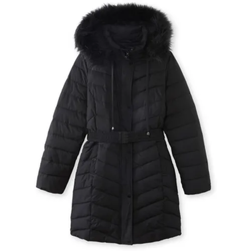 Parka by - Doudoune longue avec ceinture - Daxon - Modalova