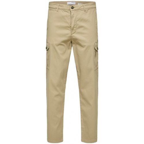Pantalon Slim Tapered Wick 172 Cargo Pants - Chinchilla - Selected - Modalova