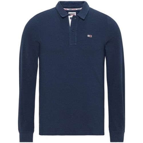 T-shirt Polo manches longues Ref 58084 C87 Marine - Tommy Jeans - Modalova