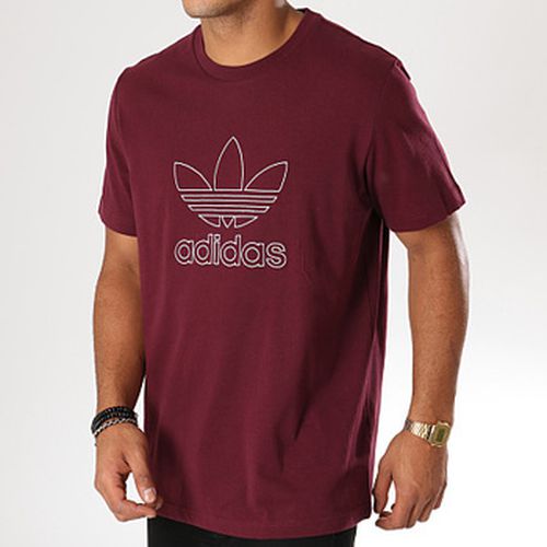 T-shirt T SHIRT ORIGINALS TREFLE BORDEAUX - adidas - Modalova