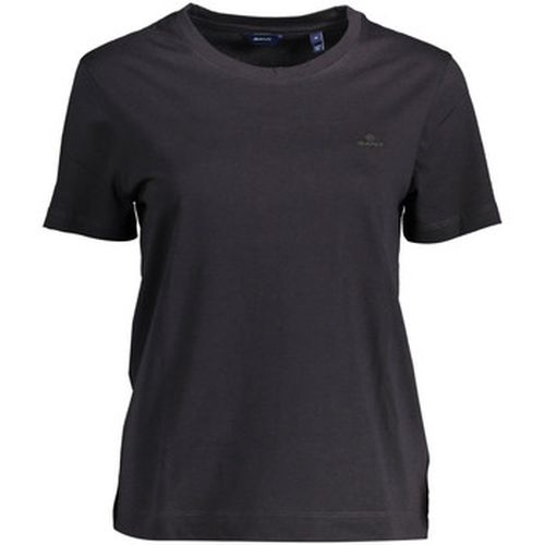 T-shirt Gant T SHIRT COL FBLACK - Gant - Modalova