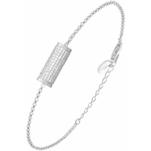Bracelets Bracelet Chaine Argent Rouleau Serti De Zirconiums Blancs - Orusbijoux - Modalova