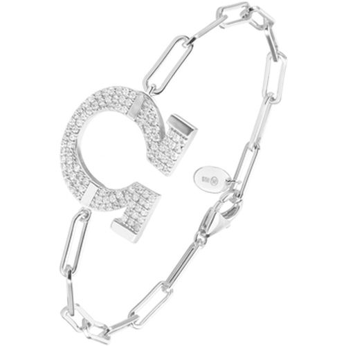 Bijoux Bracelet Chaine Argent Omega Serti De Zirconiums Blancs - Orusbijoux - Modalova