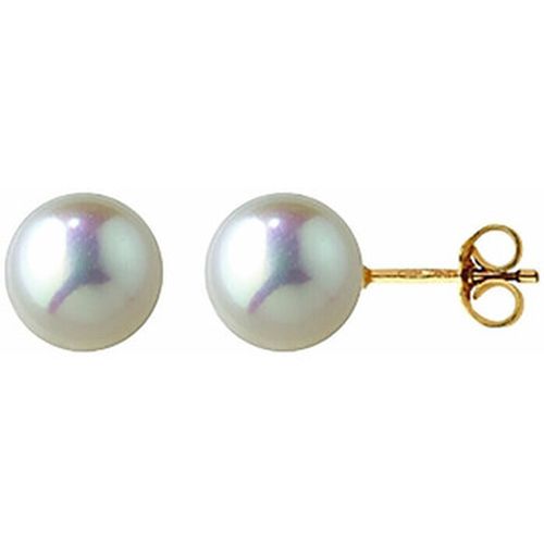 Boucles oreilles Boucles d'oreilles perles de culture or 9 carats 7,5/8mm - Brillaxis - Modalova