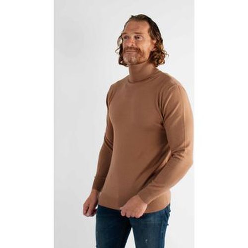 Pull Pull col roulé camel en touch cashemere unicolore - Hollyghost - Modalova