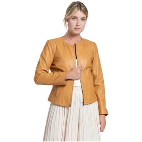 Blouson Blouson en cuir Ref 27781 Miel - Giorgio - Modalova