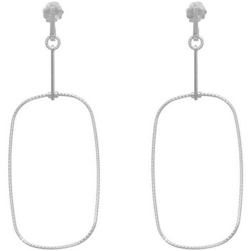 Boucles oreilles Boucles D'oreilles Forme Ovale En Argent Rhodié - Orusbijoux - Modalova