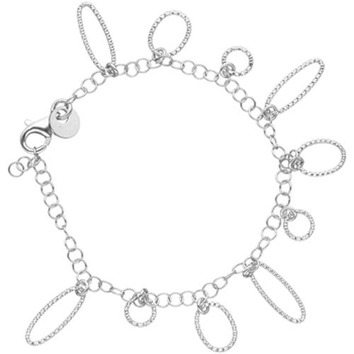 Bracelets Bracelet Argent Rhodié Petits Cercles Et Ovales Diamantés - Orusbijoux - Modalova