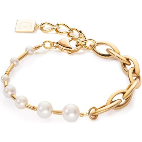 Bracelets Bracelet Chunky Chain acier doré et perles - Coeur De Lion - Modalova