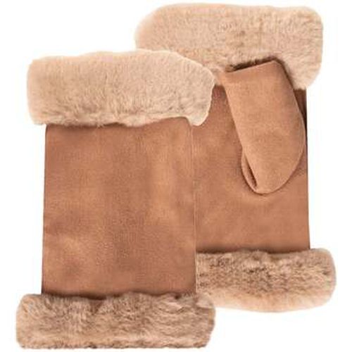 Gants Mitaines bord imitation fourrure Camel - Isotoner - Modalova