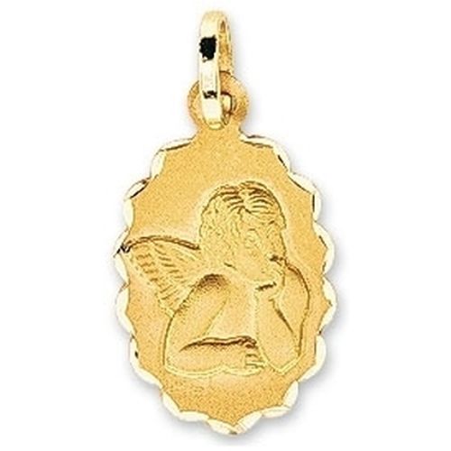 Pendentifs Médaille ange ovale or 18 carats - Brillaxis - Modalova