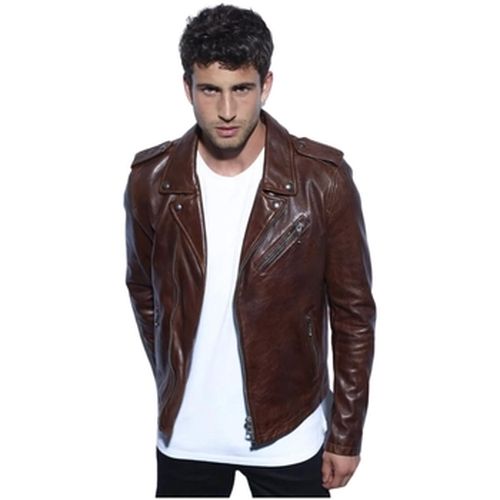 Blouson Blouson Golberg cuir ref 46926 darck cognac - Daytona - Modalova