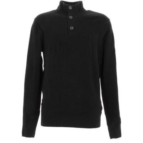 Pull Lycra blend button quarter zip blk - Calvin Klein Jeans - Modalova