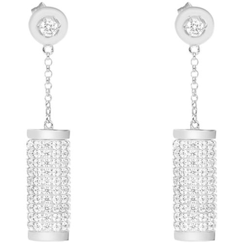 Boucles oreilles Boucles D'oreilles En Argent Rouleau Serti De Zirconium - Orusbijoux - Modalova