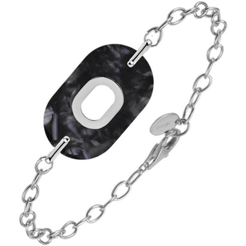 Bracelets Bracelet En Argent Ovale Et Acétate Noire - Orusbijoux - Modalova