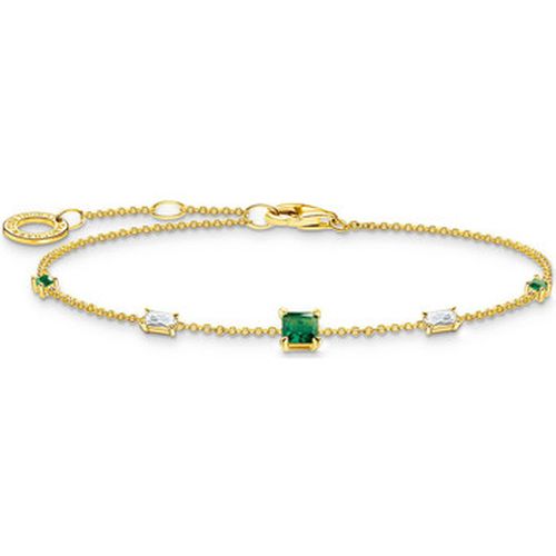 Bracelets Bracelet argent doré oxydes verts/blancs - Thomas Sabo - Modalova