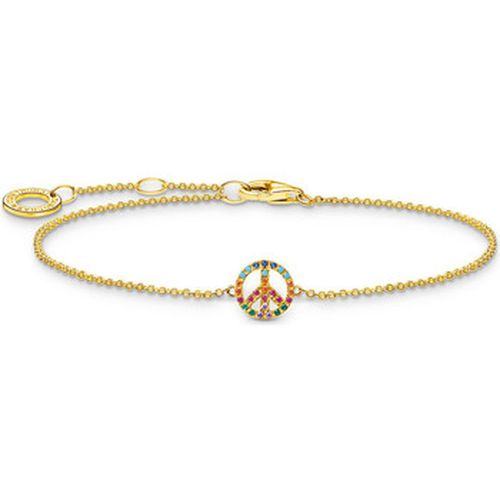 Bracelets Bracelet doré symbole Peace multicolore - Thomas Sabo - Modalova