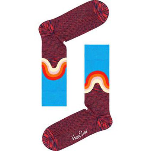 Socquettes Chaussettes Wave Bleu - Happy socks - Modalova
