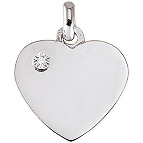 Pendentifs Pendentif coeur et diamant or 9 carats - Brillaxis - Modalova