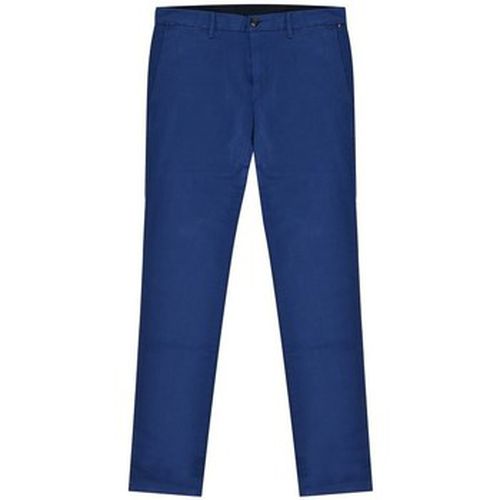 Pantalon chino straight coton stretch - marine