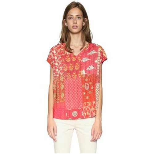 Polo T Shirt Cassandra Rouge 18SWTK39 - Desigual - Modalova