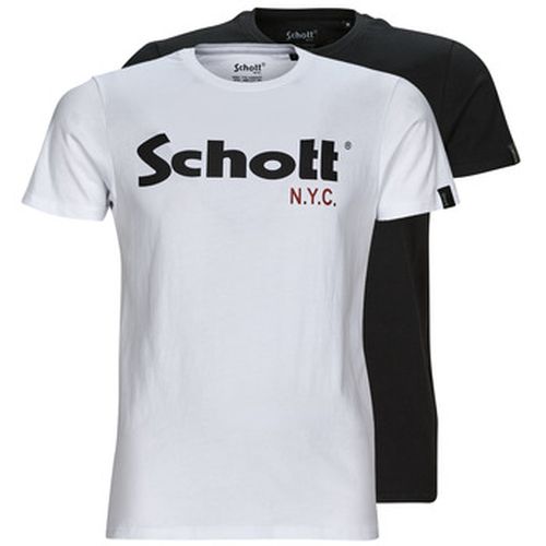 T-shirt TS 01 MC LOGO PACK X2 - Schott - Modalova