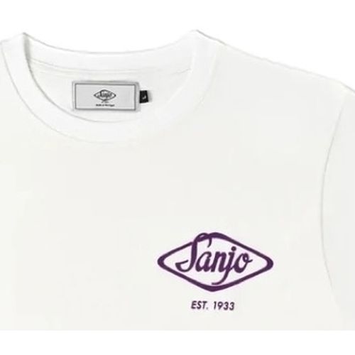 T-shirt Flocked Logo T-Shirt - White - Sanjo - Modalova