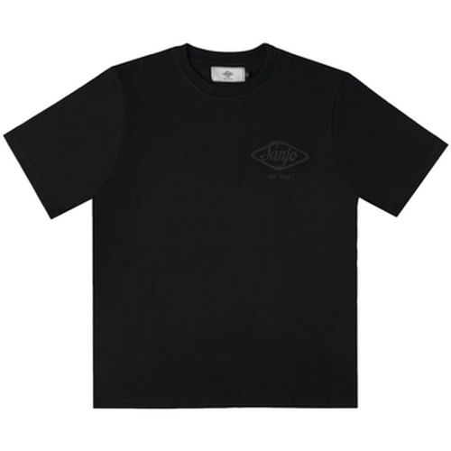 T-shirt Flocked Logo T-Shirt - All Black - Sanjo - Modalova