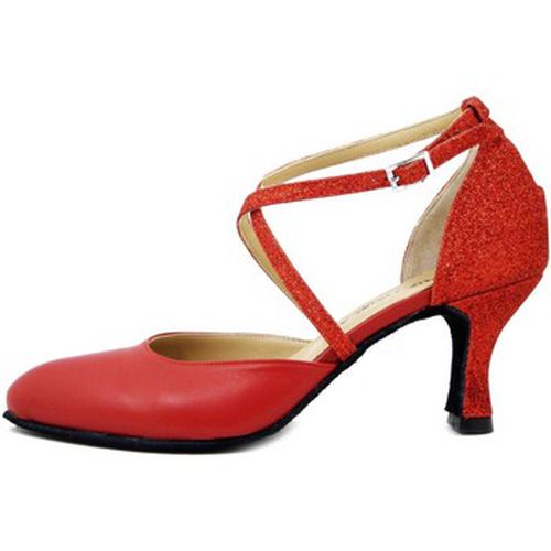 Chaussures escarpins Chaussures de Danse, Cuir et Glitter Tissu-820RO - Osvaldo Pericoli - Modalova